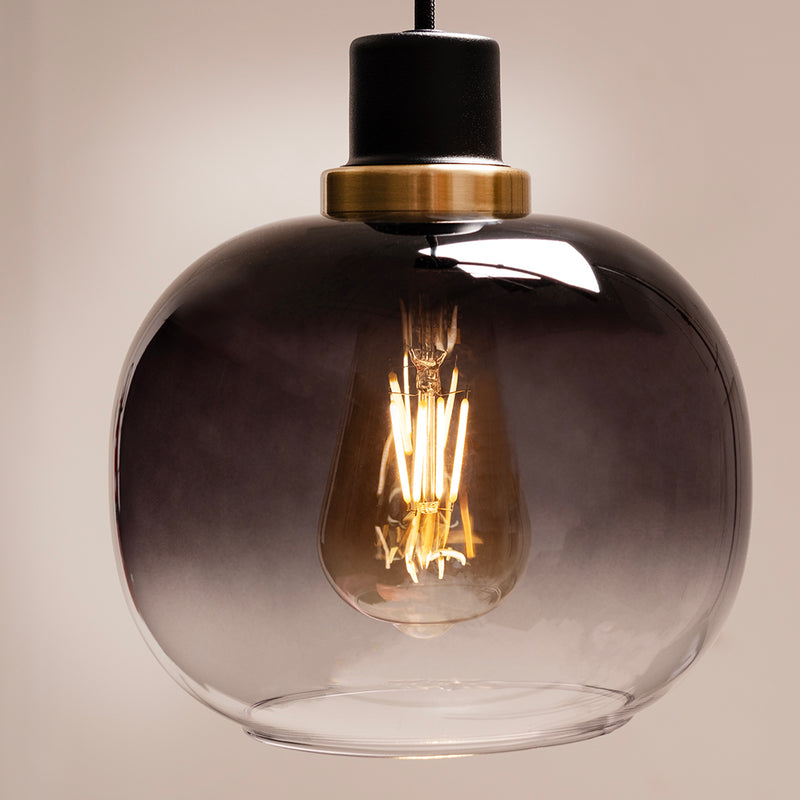 Oilella Smoke Glass Pendant Light - Lighting.co.za