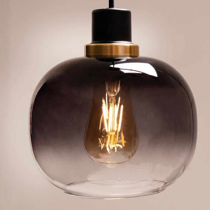 Oilella Smoke Glass Pendant Light