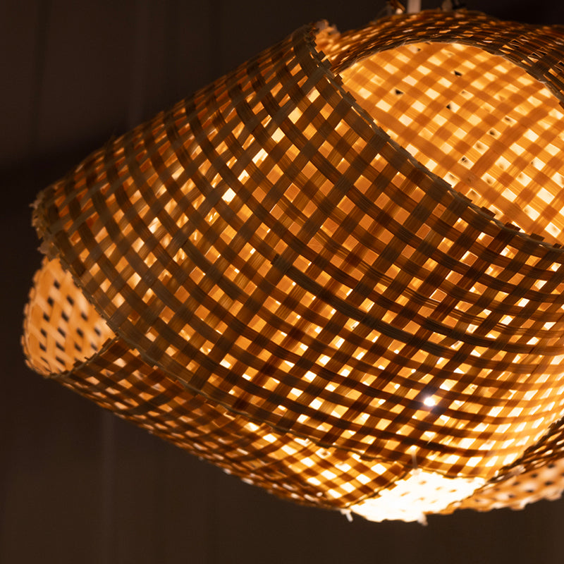 Neda Organic Shaped Rattan Pendant Light 2 Sizes - Lighting.co.za