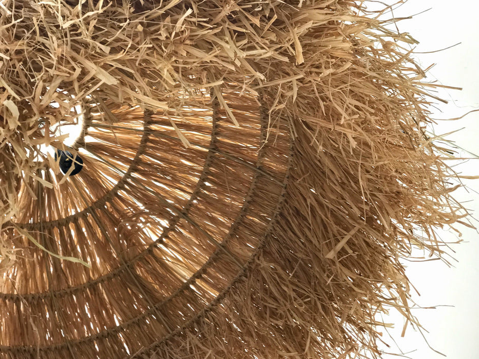 Shaggy Large Rattan Raffia Pendant Light 2 Sizes — Lighting.co.za