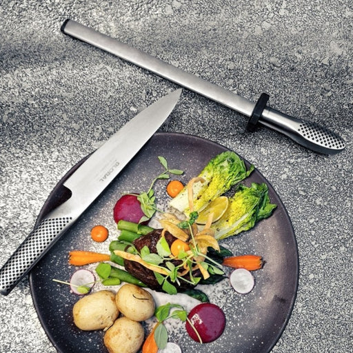 Global G-38 Diamond Sharpening Steel 26cm Rod - Lighting.co.za