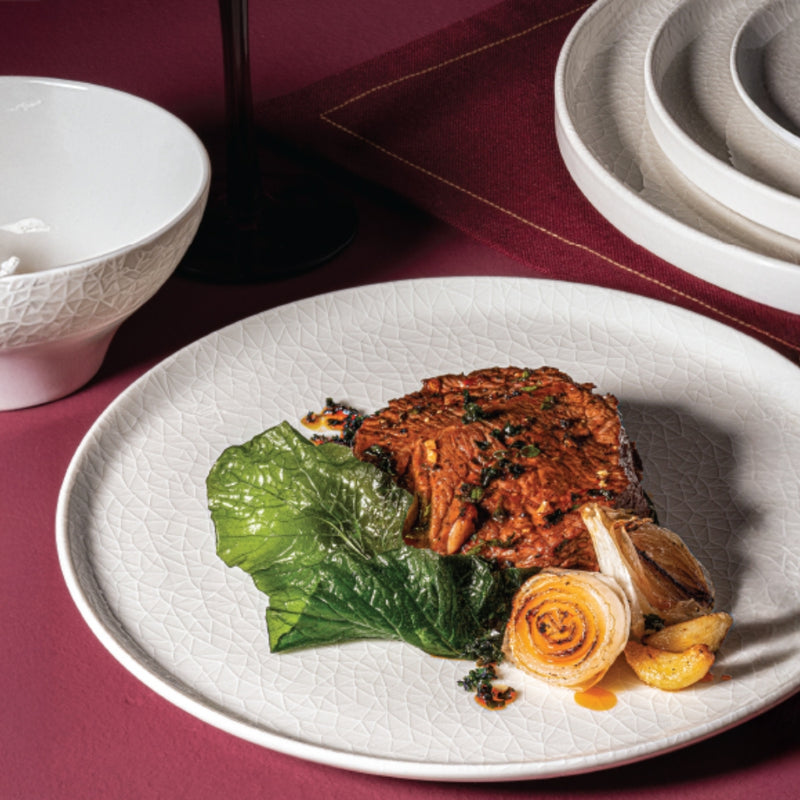 Ariane Crackle Slide Bowl 18 cm Fine Porcelain Set of 2 - Lighting.co.za