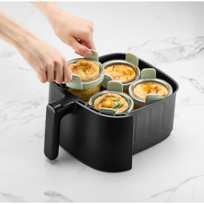 Lekue Air Fryer Glass Mini Cups Set of 4, 250 ml Each