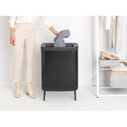 Brabantia Bo Laundry Bin Hi 2x45L with Lid - Lighting.co.za