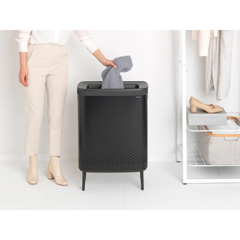 Brabantia Bo Laundry Bin Hi 2x45L with Lid - Lighting.co.za