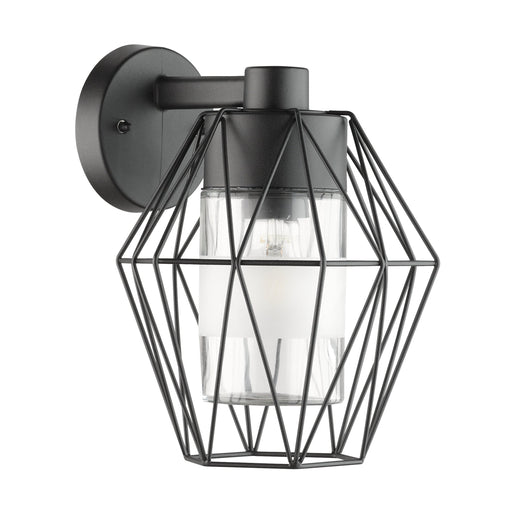 Canove Black Wire Grid Outdoor Wall Light - Lighting.co.za
