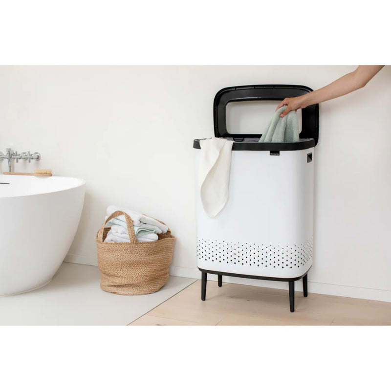 Brabantia Bo Laundry Bin Hi 2x45L with Lid - Lighting.co.za