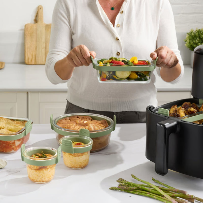 Lekue Air Fryer Glass Mini Cups Set of 4, 250 ml Each