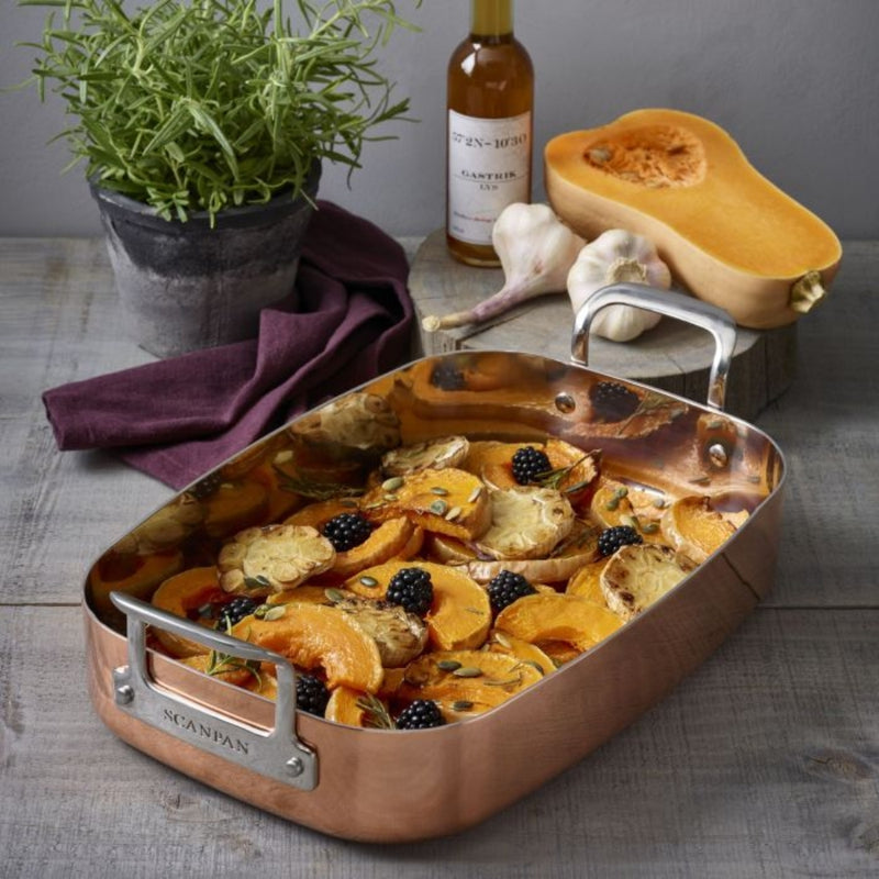 Scanpan Maitre D' 35x24cm Copper Roasting Pan - Lighting.co.za