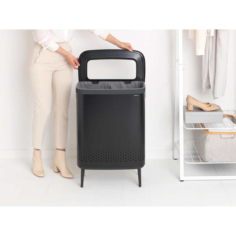Brabantia Bo Laundry Bin Hi 2x45L with Lid - Lighting.co.za