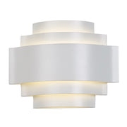 5 Step Tiered White LED Wall Light 2 Sizes - Lighting.co.za