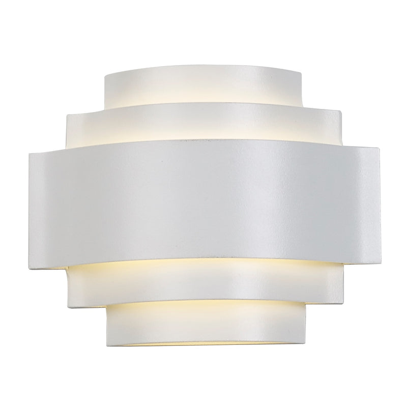 5 Step Tiered White LED Wall Light 2 Sizes - Lighting.co.za
