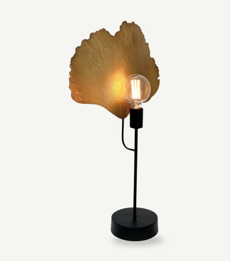 Trenton Gold Leaf Metal Table Lamp - Lighting.co.za