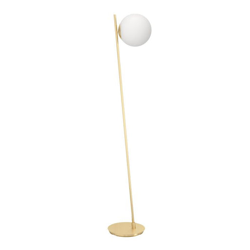 Rondo Gold and White Glass Floor Lamp - Lighting.co.za