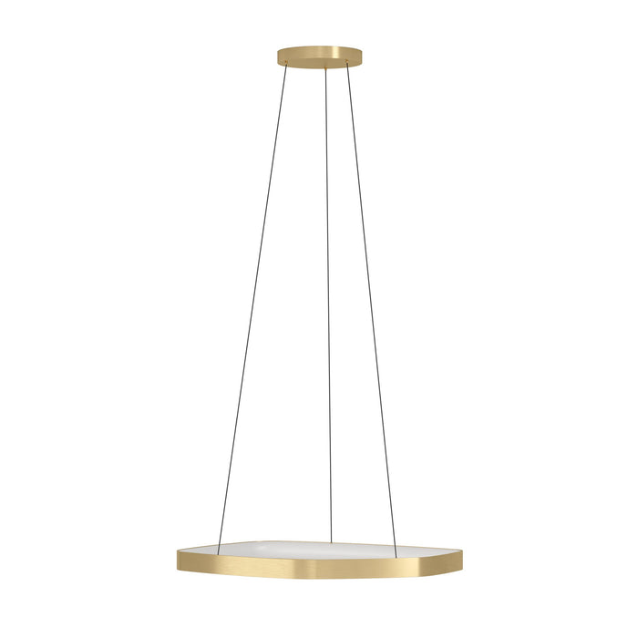 Vellerosa Slim Brushed Brass LED Pendant Light