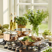 Scanpan Maitre D' 20cm Induction Copper Sauteuse Pan - Lighting.co.za