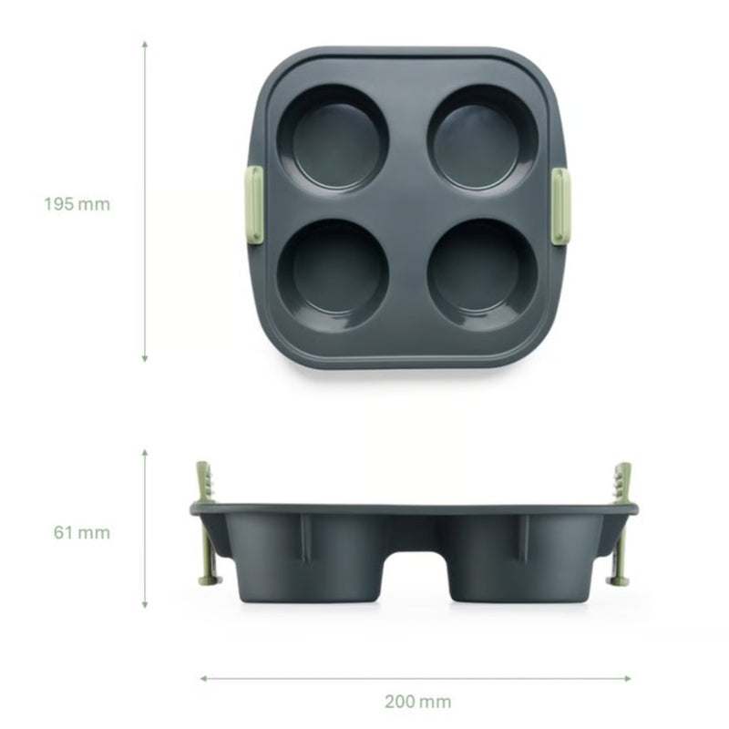 Lekue Air Fryer Muffin Mould 4-Hole