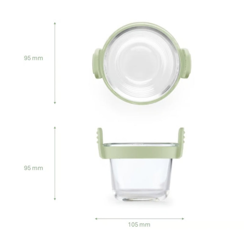 Lekue Air Fryer Glass Mini Cups Set of 4, 250 ml Each