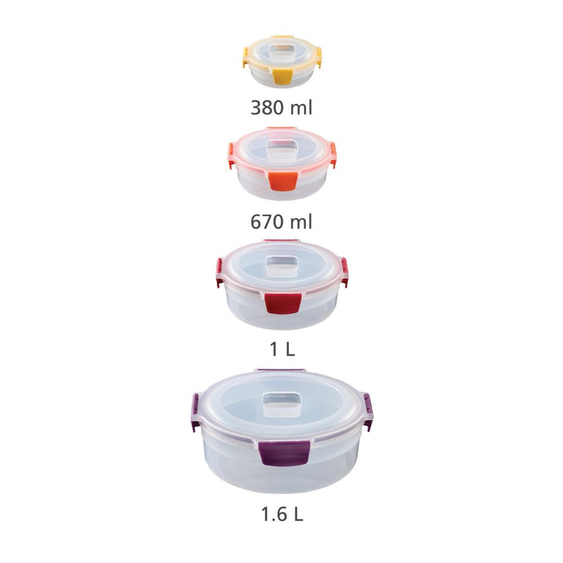 Joseph Joseph Nest Lock Round 4 Piece Food Container Set - Lighting.co.za