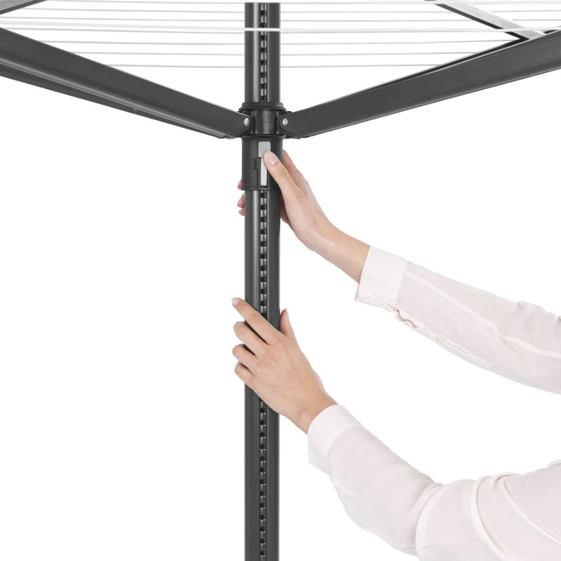 Brabantia Lift-O-Matic 4-Arm Rotary Dryer 50m Anthracite - Lighting.co.za