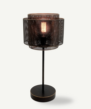Austin Black Mesh and Gold Metal Table Lamp - Lighting.co.za