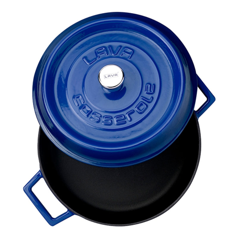 LAVA Enameled Cast Iron Round Casserole 24 cm 4.49L - Lighting.co.za