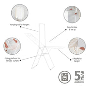 Brabantia HangOn Drying Rack 25m with Rod - Lighting.co.za