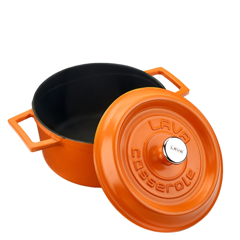 LAVA Enameled Cast Iron Round Casserole 28 cm 6.71 L - Lighting.co.za