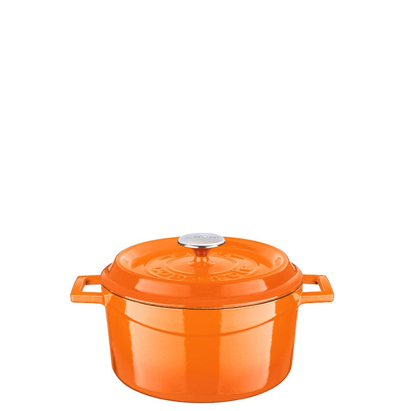 LAVA Enameled Cast Iron Round Casserole 20cm 2.82 L - Lighting.co.za