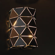 Vicky White Or Black Laser Cut Metal Cylinder Wall Light - Lighting.co.za