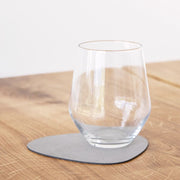 LIND DNA Nupo Recycled Leather Curve Coaster 11 x 13 cm - Lighting.co.za