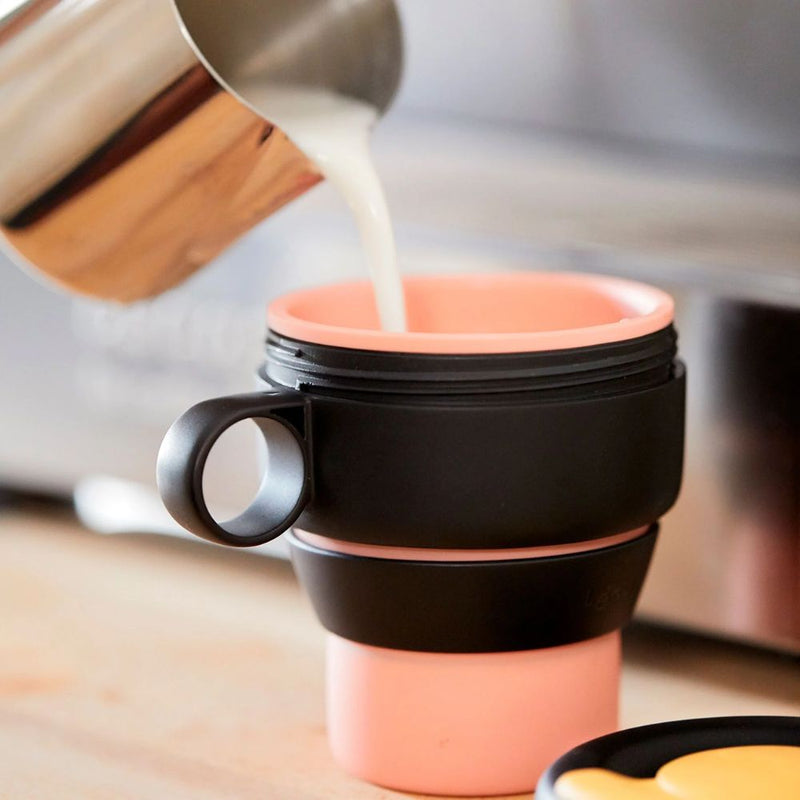 Lekue Mug To Go 350ml Grey Pink