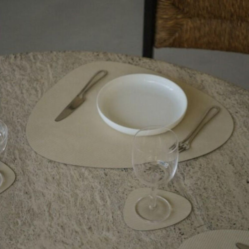 LIND DNA Corduroy Leather Coaster Curve - Lighting.co.za