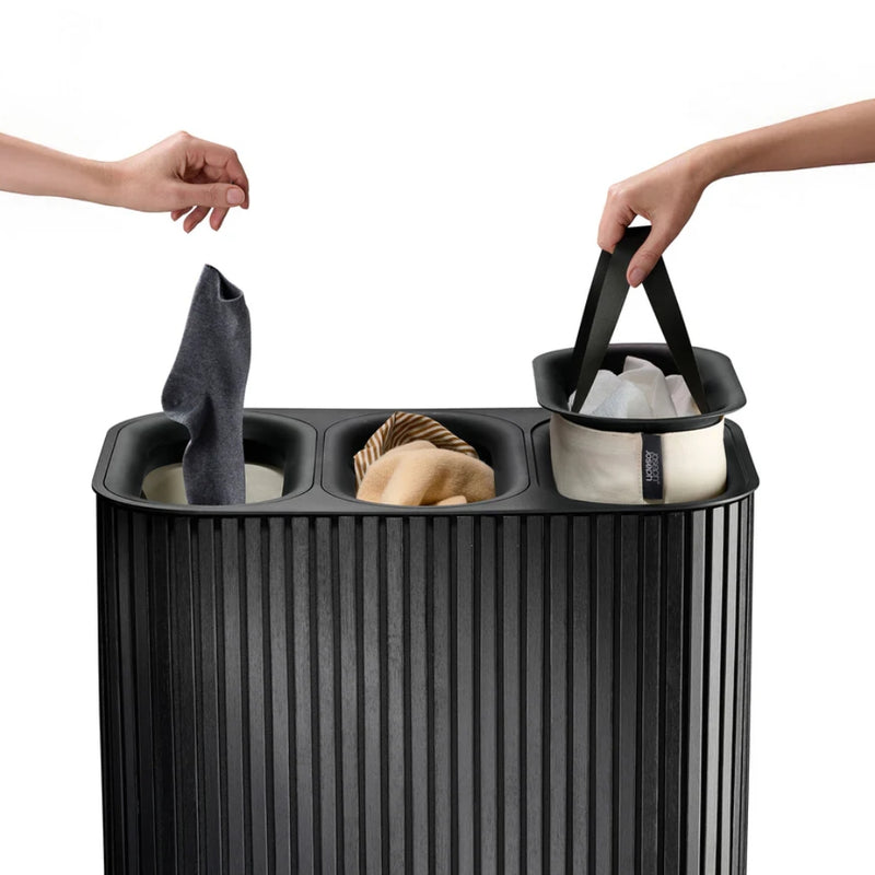 Joseph Joseph Tota Trio Luxe 90L Bamboo Laundry Basket with 3 Removable Bags - Lighting.co.za