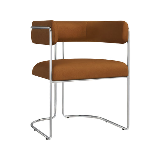 Juliana Mohair Velvet Walnut Dining Chair - Lighting.co.za