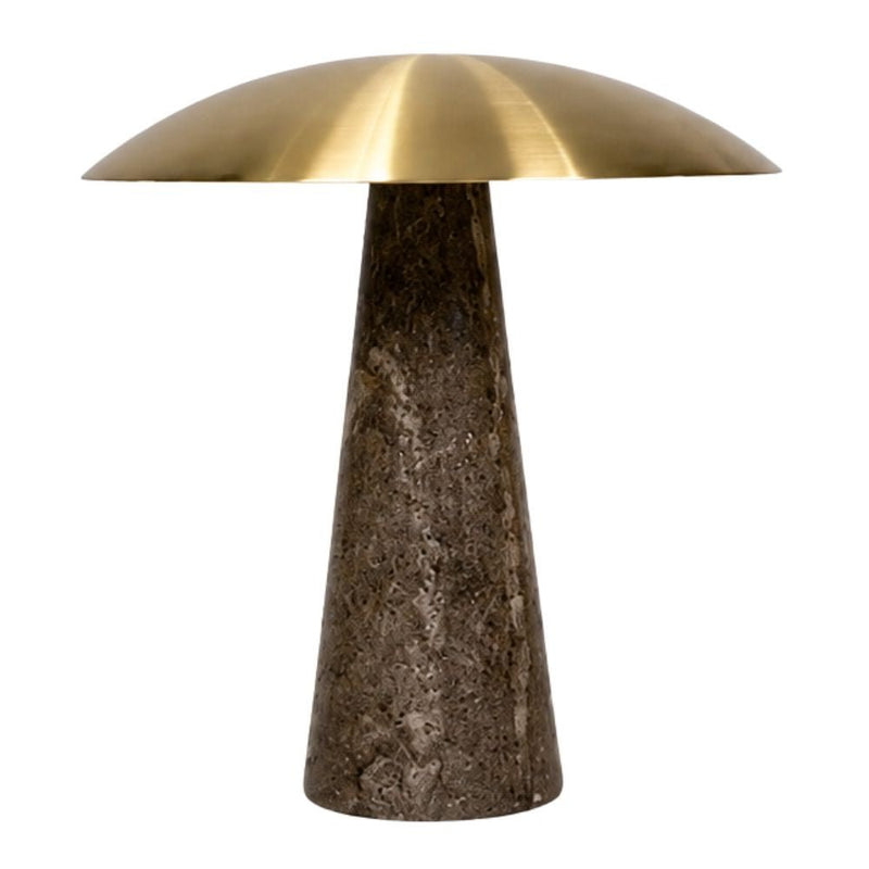 Adira Marble and Gold Dome Shade LED Table Lamp - Table Lamp - Lighting.co.za