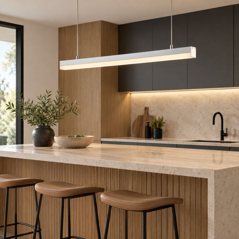 Alantra 16W LED Linear Black or White Profile Pendant Light with Short PC Cover SOLD PER METER - Pendant Light - Lighting.co.za