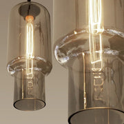 Alba Lighthouse Tall Amber | Smoke Glass Pendant Light - Lighting.co.za