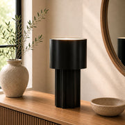 Alora Scallop Green | Rust | Black Metal Table Lamp - Table Lamp - Lighting.co.za