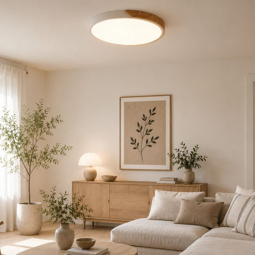 Alton Wood and White | Black | Grey CCT LED Ceiling Light 2 Sizes - Ceiling Lights - Lighting.co.za