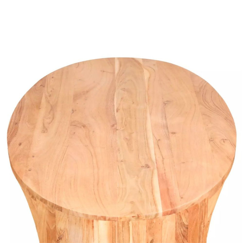 Aria Oval Natural Acacia Wood Coffee Table
