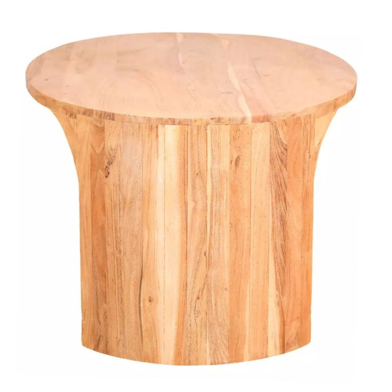 Aria Oval Natural Acacia Wood Coffee Table