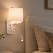 Ariston Round Bedside Reading LED Wall Light with Shade - Indoor Wall Light - Lighting.co.za
