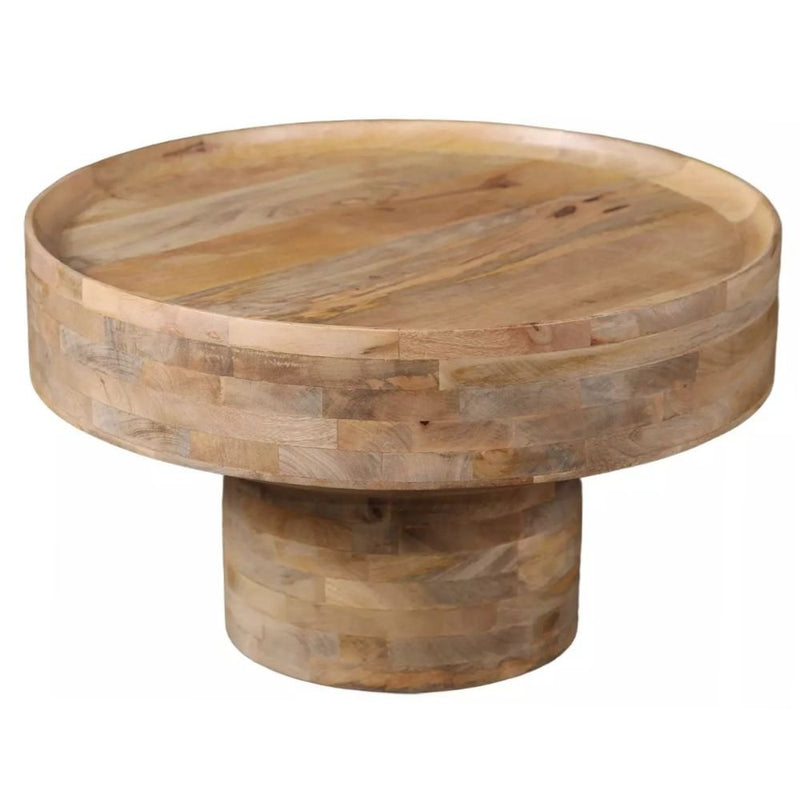 Audrey Round Natural Acacia Wood Coffee Table - Coffee Table - Lighting.co.za