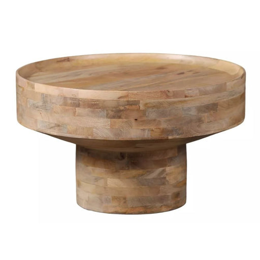 Audrey Round Natural Acacia Wood Coffee Table - Coffee Table - Lighting.co.za