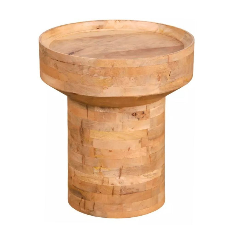 Audrey Natural Acacia Wood Side Table - Side Table - Lighting.co.za