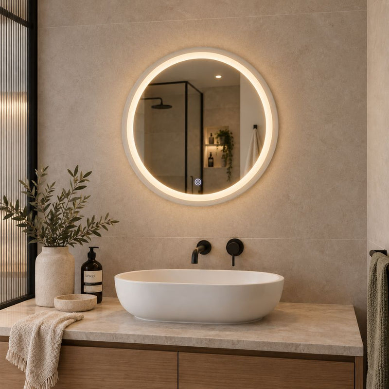 Aviana Round LED Bathroom Mirror Wall Light