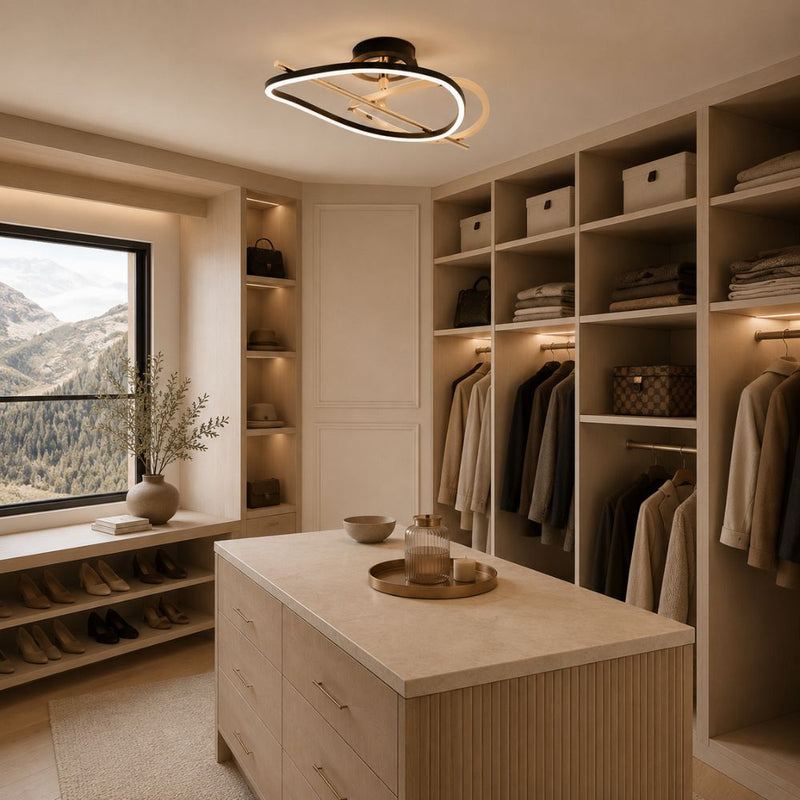 Axel Black and French Gold CCT LED Ceiling Light - Ceiling Light - Lighting.co.za