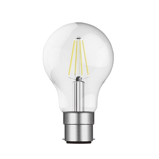 B22 LED A60 Clear Bulb 8W 2700K | 4000K Dimmable B - Lighting.co.za