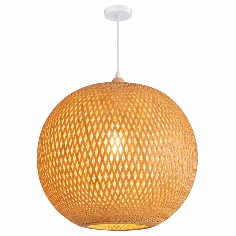 Ballare Natural Rattan Bamboo Pendant Light 2 Sizes - Pendant Light - Lighting.co.za